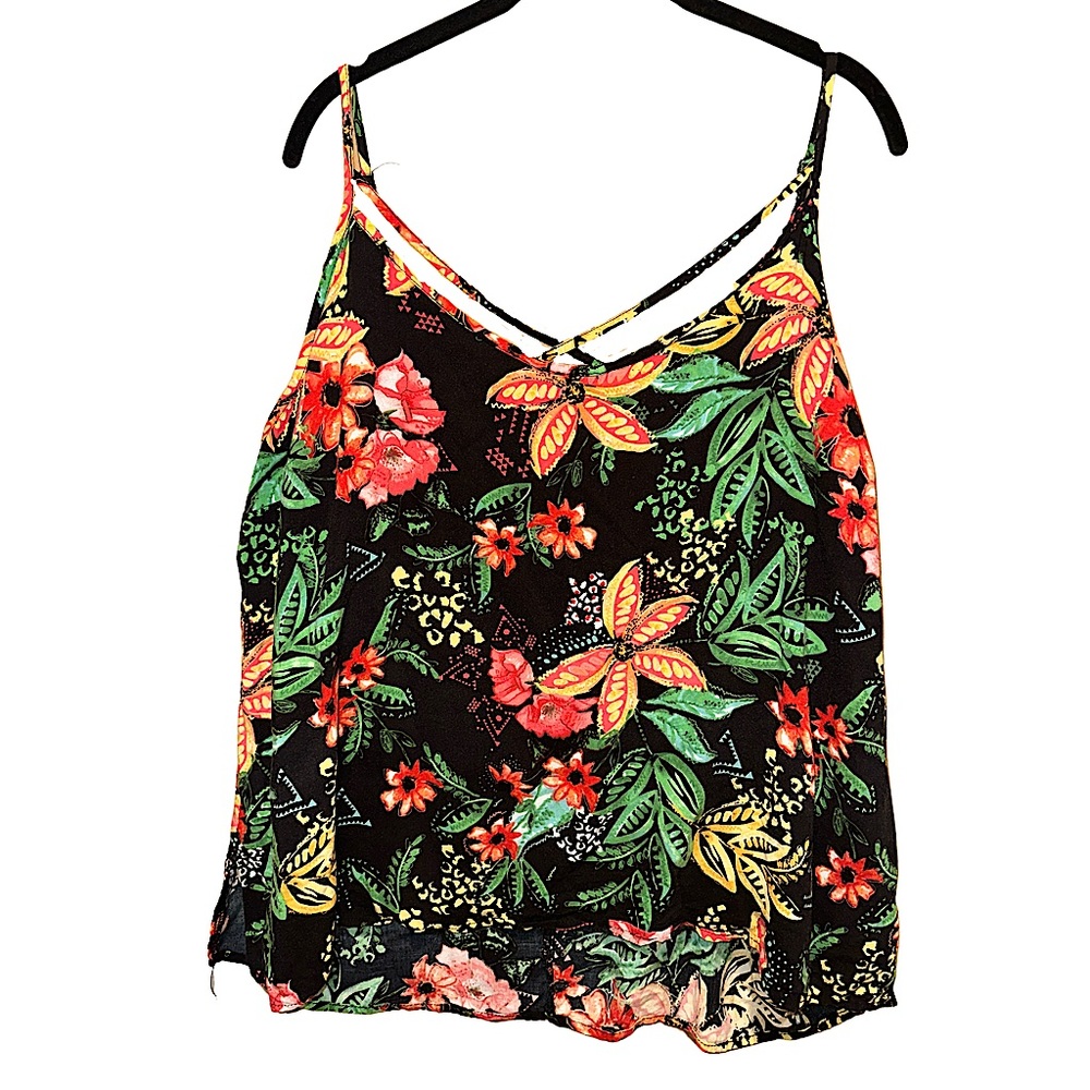 NEW LOOK - Floral/Hawaiian Tank Flowy Top